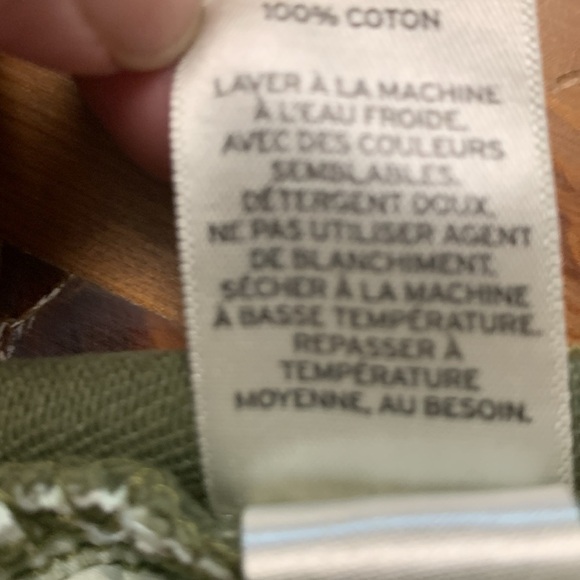 BR NWT Olive Green Mayfly Wash High rise Midweight Denim Shorts - Picture 9 of 9